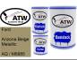 Preview: Ford, Arizona Beige Metallic, AQ / M6985: 500ml Lackdose + 500ml Klarlack + 250ml Härter - Set, von ATW Autoteile West.